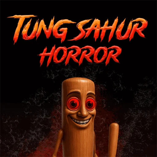 Tung Sahur Horror — haunted house escape scene